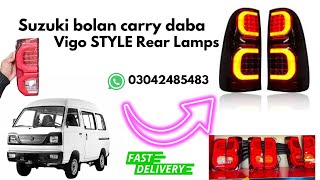 Suzuki Bolan carry Daba new Lawa lights Vigo STYLE Rear Lamps Suzuki Bolan [upl. by Gustavus]