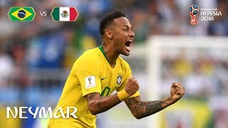 NEYMAR Goal  Brazil v Mexico  MATCH 53 [upl. by Roxine]