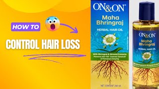 On amp On Maha Bhringraj Herbal Hair Oil  Herbal Product  Hair Loss Prevent  Review In Tamil [upl. by Sonnnie]