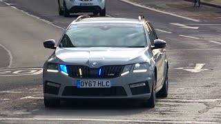 Northamptonshire Police unmarked Skoda Octavia VRS emergency lights  sirens [upl. by Giwdul850]