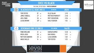 Sevenoaks Vine CC 2nd XI v Blackheath CC Kent 2nd XI [upl. by Elleiad]