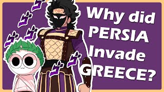 The Reason why Persia invaded Greece illustrated Summary of the Ionian Revolt [upl. by Flann690]