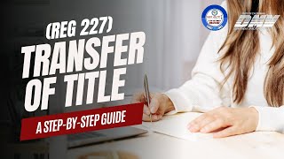 Complete Guide to Filling out Transfer of Title Form REG 227 in California [upl. by Eirrac]