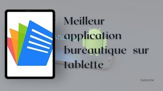 Application office gratuit word excel et powerpoint sur tablette android [upl. by Nemhauser]