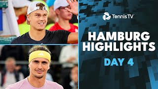 Zverev vs Gaston THRILLER Rune Fils Zhang amp More Feature  Hamburg 2024 Day 4 Highlights [upl. by Epillihp]