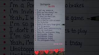 ✅𝐔𝐧𝐬𝐭𝐨𝐩𝐩𝐚𝐛𝐥𝐞 𝐋𝐲𝐫𝐢𝐜𝐬 𝐁𝐲 𝐒𝐢𝐚✅💯unstoppable song lyrics music shorts youtubeshorts viralvideo [upl. by Joachim]