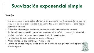 Suavizacion Exponencial Simple DP 5 6 7 [upl. by Grania879]