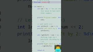 C programming shift operator  Right shift  Left shift [upl. by Esemaj]