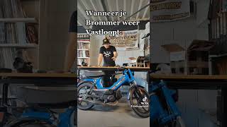 Wanneer je Brommer weer VASTLOOPT [upl. by Ahidam]