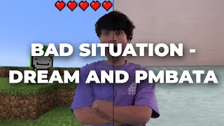 Bad Situation  Dream and PmBata I Coded My Friend Into Minecraft to speedrun [upl. by Oinota]