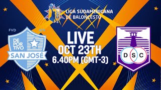 San Jose v Defensor Sporting Club  Full Basketball Game  Liga Sudamericana de Baloncesto FIBA 2024 [upl. by Victorie]