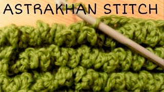 How to crochet the ASTRAKHAN stitch  LAMB stitch  SHEEP stitch ♥ CROCHET LOVERS [upl. by Avon]