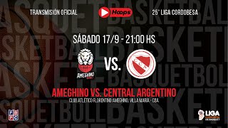 25° Liga Cordobesa de Básquet  Pre Federal Ameghino vs Central Argentino [upl. by Neb499]