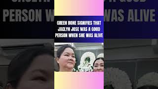 GREEN BONE NAMATAAN SA CREMATION NI JACLYN JOSE NANGANGAHULUGAN NA MABUTI ITONG TAO jaclynjose [upl. by Fechter]