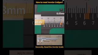 How to read vernier caliper mechanic tools [upl. by Mabelle]