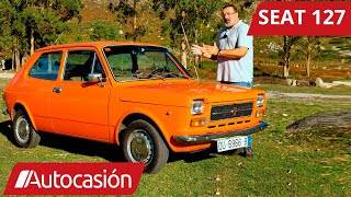 SEAT 127 de 1974  Coches CLÁSICOS  Prueba  Test  Review en español  Autocasión [upl. by Lrub373]