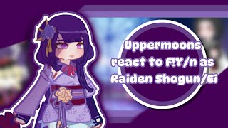 Uppermoons  Muzan React to FYn as Raiden ShogunEi as Uppermoon 0 [upl. by Andre]