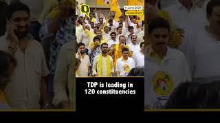 Celebrations in Hyderabad as TDP heads towards victory in Andhra Pradesh Assembly polls  The Quint [upl. by Letsyrk]