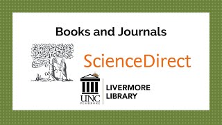 ScienceDirect Books and Journals [upl. by Oona]