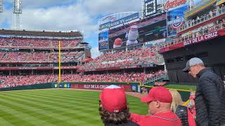 Cincinnati Reds Opening Day 2024 Lineup Introduction [upl. by Noreht543]