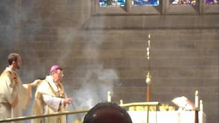 Incensing the Altar  Chrism Mass 2013 [upl. by Lajet]