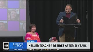 Keller teacher retires after 41 years [upl. by Manya]