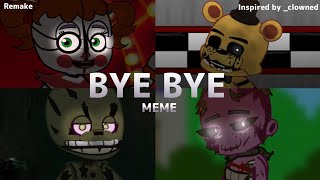 BYEBYE MEME  FT AFTON FAMILY  Gacha Life 2 Remake [upl. by Lrae]