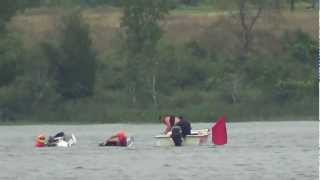 BStock Runabout Finals Heat 2 Boat Flip 2012 APBA Stock and JClass National Championship [upl. by Jamin]