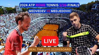 Daniil Medvedev Vs Hamad Medjedovic LIVE Score UPDATE Today Tennis Match 2024 ATP Rome 116Finals [upl. by Toole141]