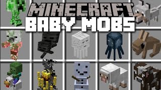 Minecraft BABY MOBS MOD  CREATE A BABY FARM AND WATCH THEM GROW Minecraft [upl. by Ermanno501]