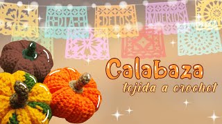 Calabaza tejida a crochet paso a paso 🎃 [upl. by Varion]