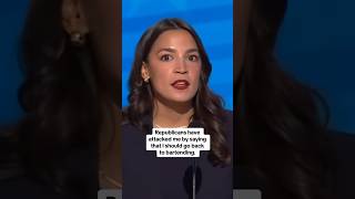 Alexandria OcasioCortez says quotthere is nothing wrong with working for a livingquot during DNC speech [upl. by Eilyr]