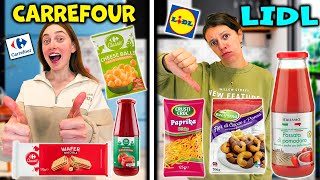 PRODOTTI LIDL vs CARREFOUR 🍔 qualè il miglior supermercato [upl. by Silenay]