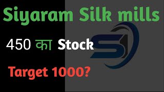 Siyaram Silk mills Stock [upl. by Ybot]