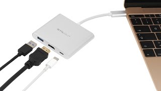 USB C Multiport Adapter mit HDMI und Ladefunktion von StilGut [upl. by Eilasor543]