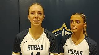 Hoban Volleyball Postgame Interview With Amber Watson amp Maddie Mintz 10524 [upl. by Velleman280]