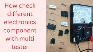 how to use multimeter to the electronics components [upl. by Hardman]