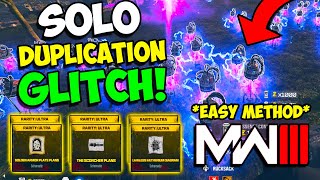 NEW MWZ SOLO INFINITE MONEY GLITCH AFTER ALL PATCHES Duplicate ANY ITEM amp CASH Solo Method [upl. by Dreyer]