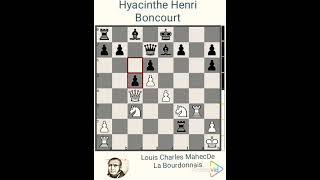 Louis Charles Mahe De La Bourdonnais vs Hyacinthe Henri Boncourt year 1836 Paris history chess [upl. by Lemcke]