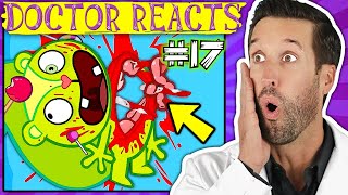 ER Doctor REACTS to Happy Tree Friends Medical Scenes 17 [upl. by Nadoj]