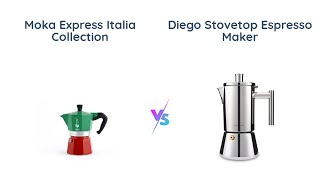 Bialetti Moka Express vs Easyworkz Diego  Stovetop Espresso Maker Comparison [upl. by Bartlet]