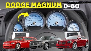 Dodge Magnum 060 amp 14 Mile Acceleration Videos – Every Engine Shown 20052008 V6 amp V8s [upl. by Bissell]