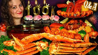 INSANE 100K Subscriber SEAFOOD BOIL TOWER Epic Celebration Feast [upl. by Bohs]