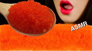 ASMR ORANGE TOBIKO EGGS FISH ROES MASAGO 날치알 마사고 ROES IKAN ĐƯỜNG CÁ เนื้อปลา JALAN IKAN 鱼卵 Yú luǎn [upl. by Eelrac]