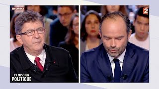 JeanLuc Mélenchon face à Édouard Philippe dans LÉmission politique [upl. by Eanahs]