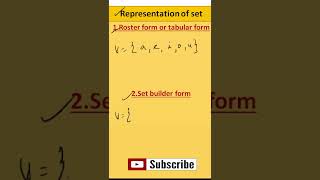 Representation of Set  Tabular form  Set builder form  Set Theory  Discrete Math [upl. by Dewitt]