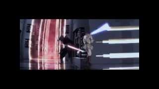 ObiWan Kenobi and QuiGon Jinn vs Darth Maul SloMo [upl. by Morra285]