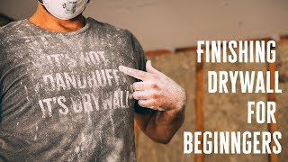 How to Finish Drywall For Beginners  Nestrs [upl. by Colbye464]