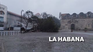 Huracán Rafael azota La Habana con lluvias intensas y vientos [upl. by Yruoc]