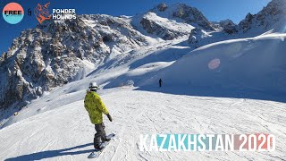 Kazakhstan Snowboarding Shymbulak Almaty in 2020 [upl. by Sivel]